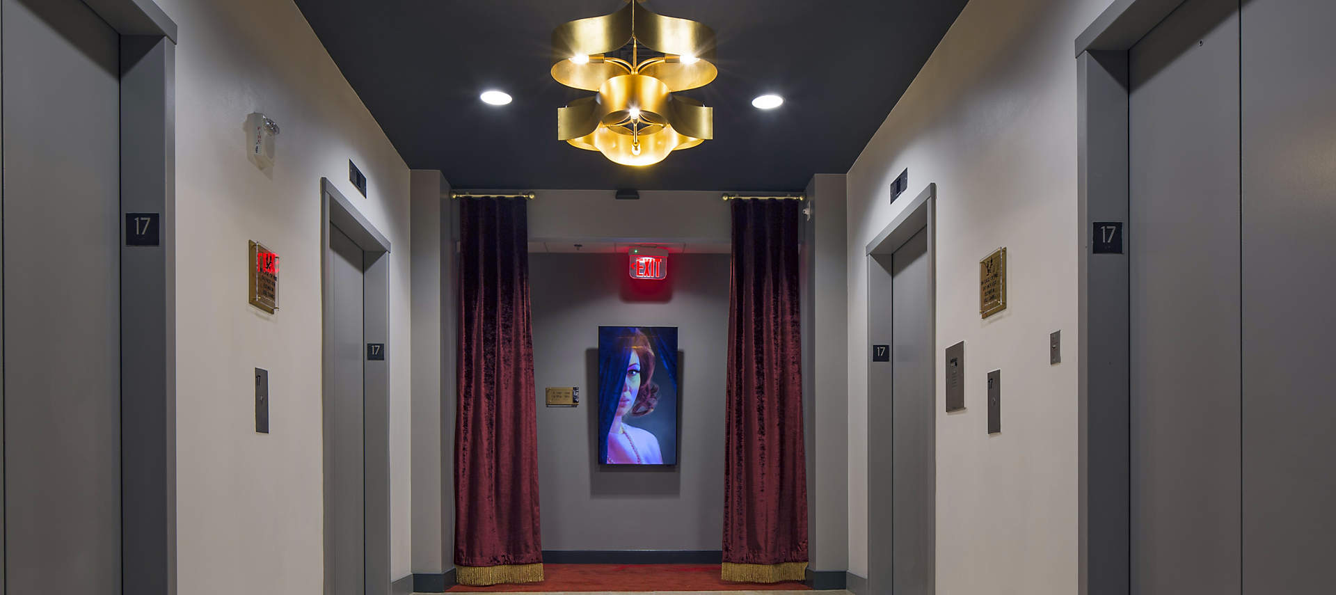 the-marquee-elevator-hallway-17th-floor