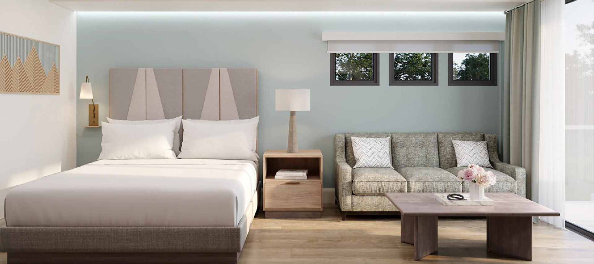 kiosk-MSL-mill-springs-lodge-studio-bed-living-area-rendering